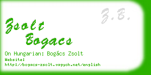 zsolt bogacs business card